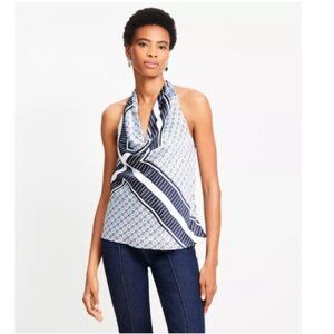 NTW LOFT Foulard Satin Cowl Neck Cami